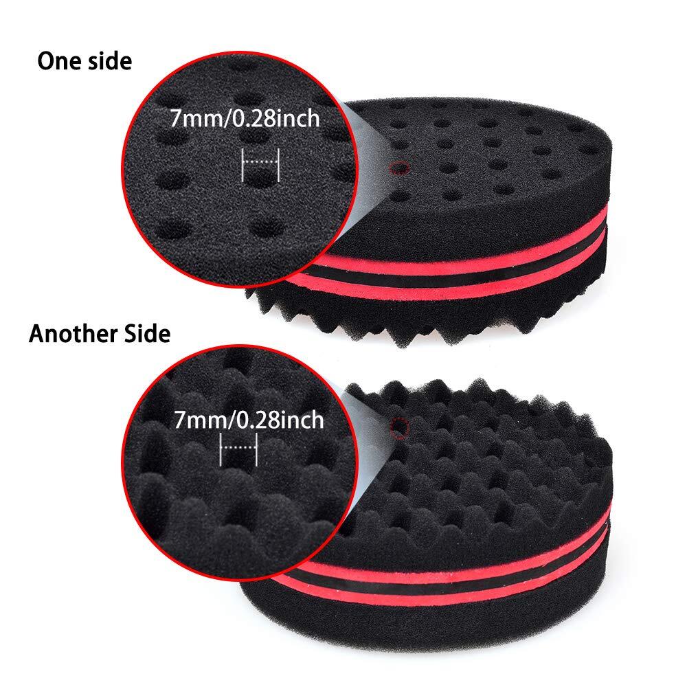 Barber Hair Brush Sponge Double Side Locking Afro Curl Twist Dreads