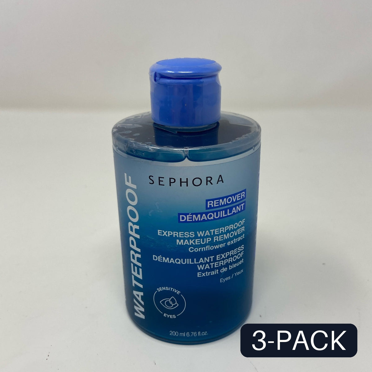 Waterproof Eye Makeup Remover 200mL - 3 Pack, Gentle & Effective