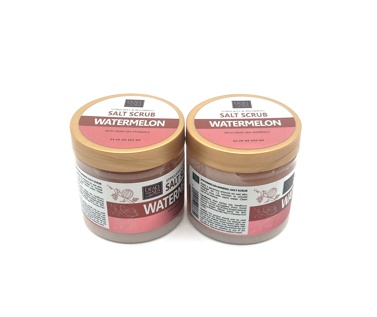 Dead Sea Collection Watermelon Exfoliating Mineral Salt Scrub, 2-Pack