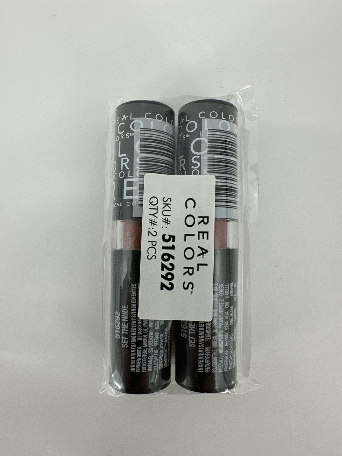 Hydrating Lip Gloss Stick Set - Nude Colors, 2 Pack, 0.13oz Each