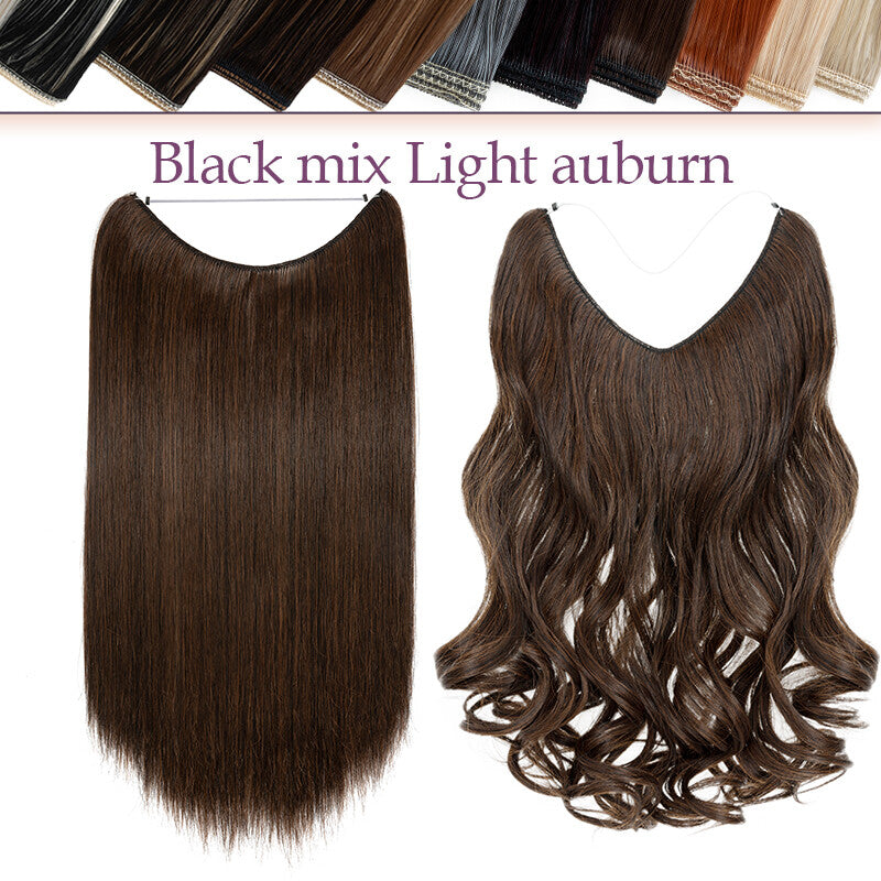 Natural Real Hair Extensions Wire-In Thick Wavy or Straight 20-24 Inch