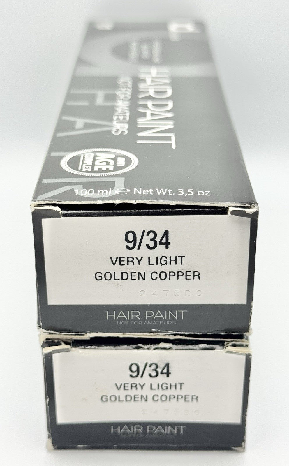 Permanent Hair Color 9/34 Very Light Golden Copper - 2x 3.5 oz