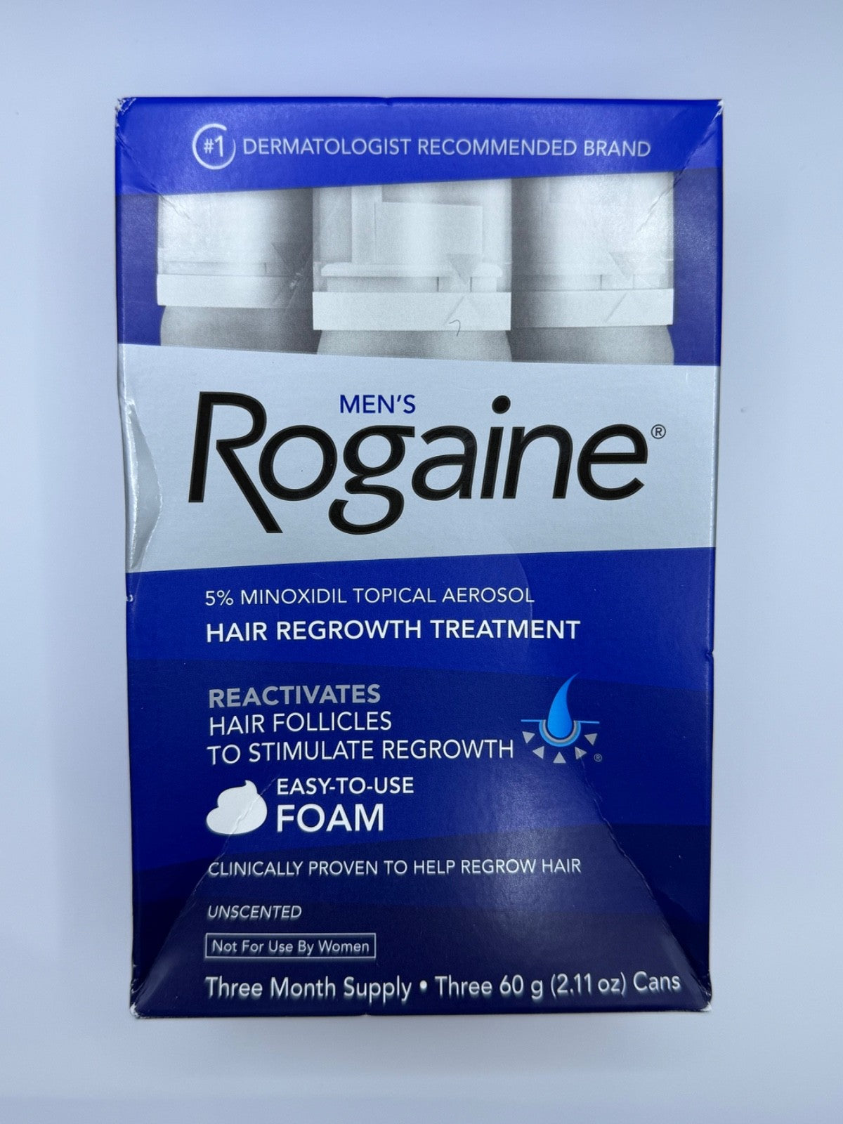Rogaine Men's 5% Minoxidil Foam - 3 Month Supply (3 Pack)