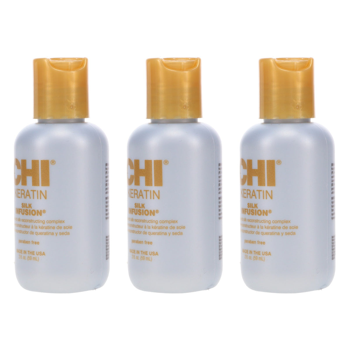 CHI Keratin Silk Infusion Hair Treatment - 2 oz, 3 Pack for Damaged Hair