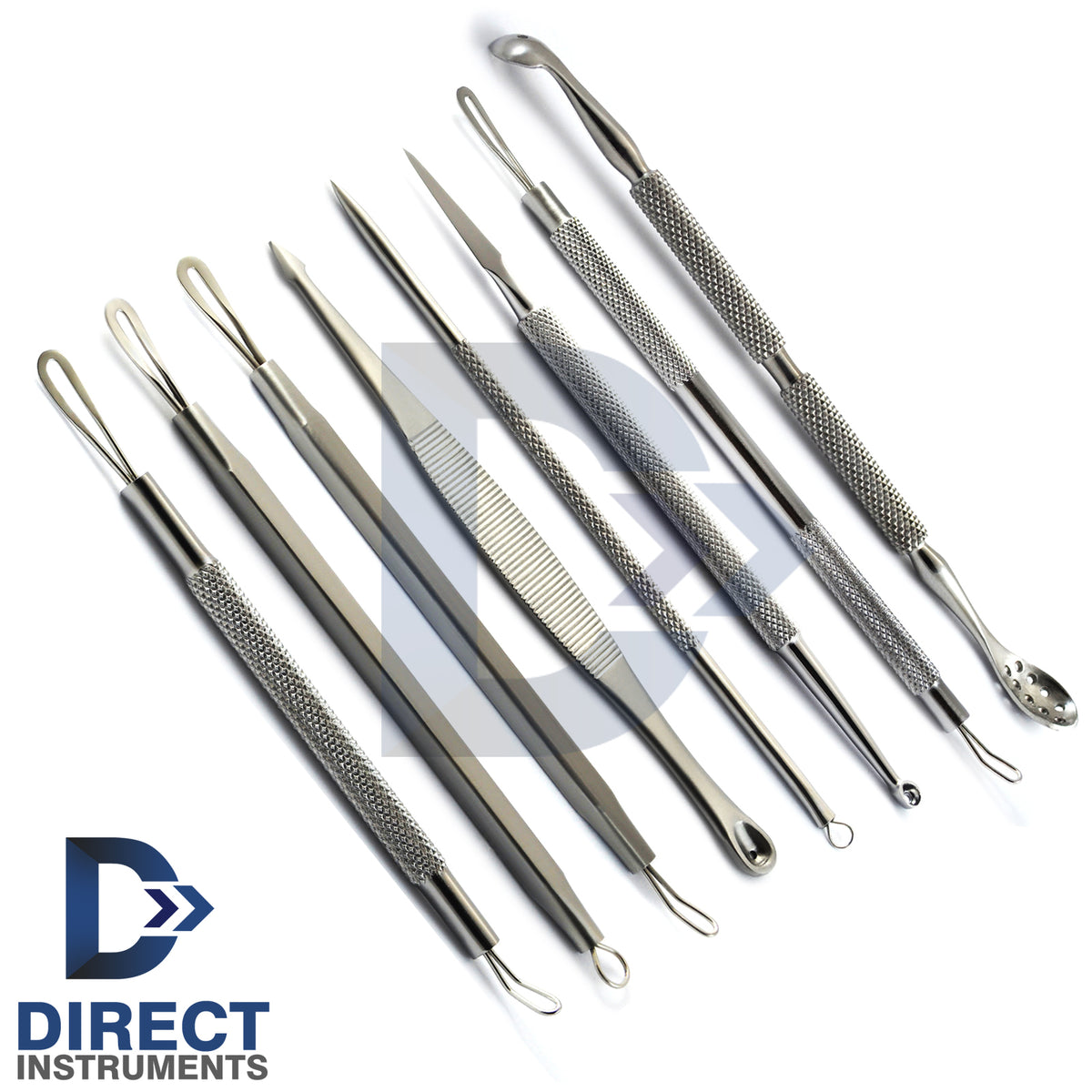 8Pcs Blackhead Remover Acne Pimple Comedone Extractor Kit - Skin Care Tool Set