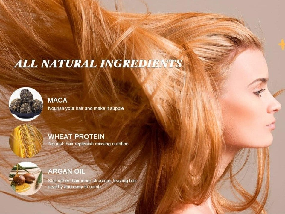 Dry Damaged Hair Repair Kit with Shampoo, Conditioner, Mask & Argan Oil