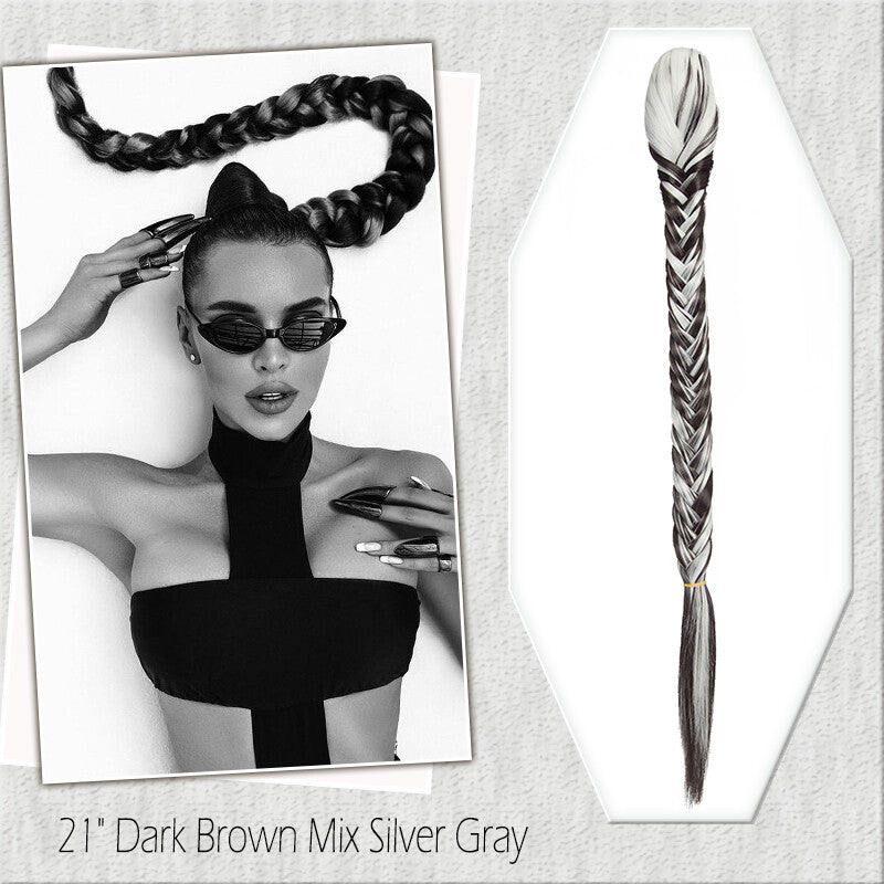 Fake Ponytail Clip-In Hair Extension Thick Natural Look 14 Inches
