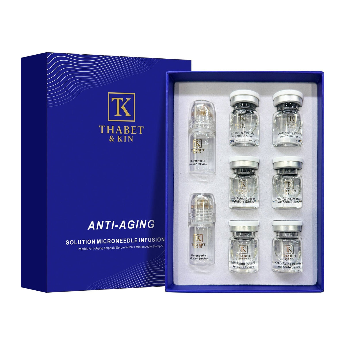Anti-Aging Micro Infusion Device with Hyaluronic Acid Serum - 0.05mm Microneedle Skin Care System