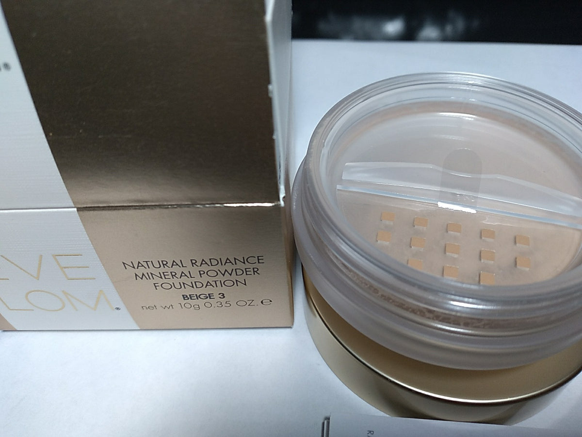 Mineral Powder Foundation Beige 3 - Natural Radiance Face Makeup 0.35 oz
