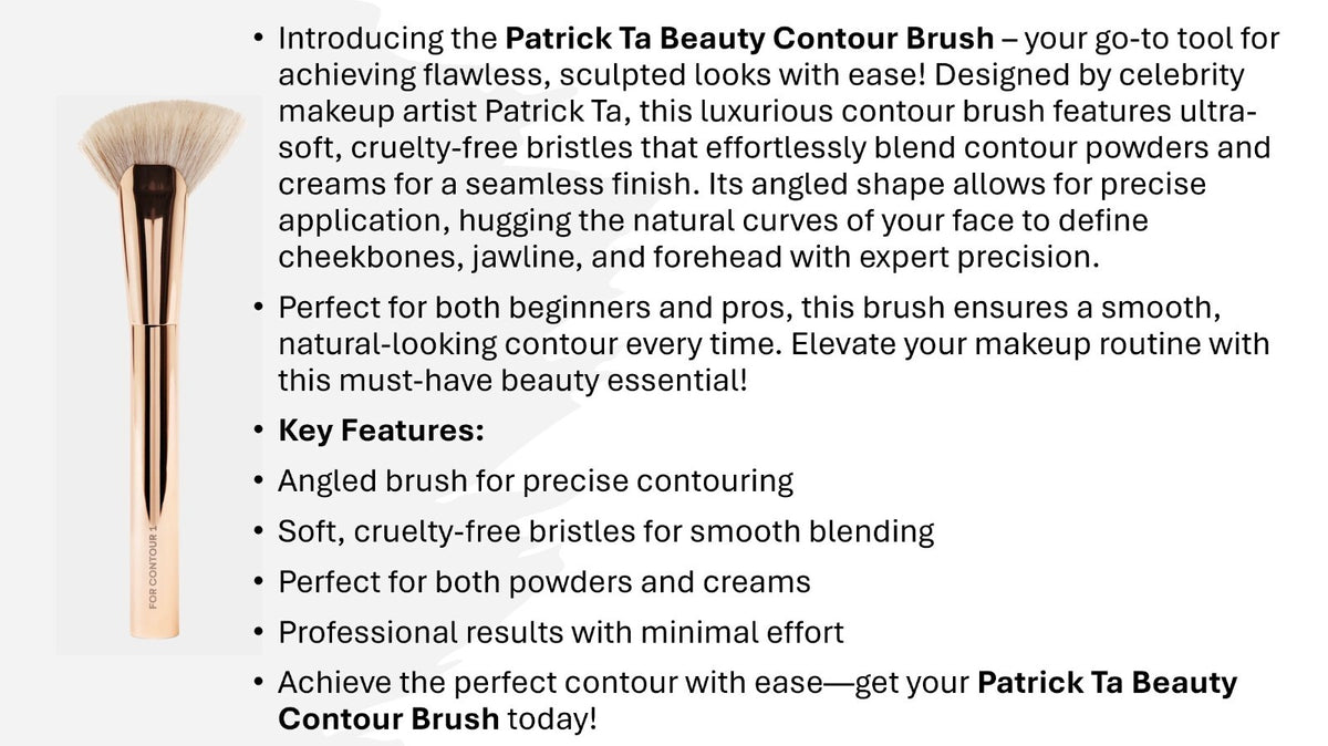 Professional Contour Makeup Brush for Face Sculpting & Blending