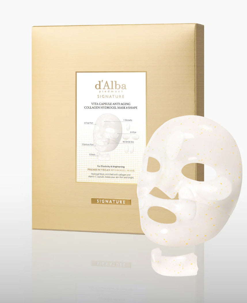 d'Alba Piedmont Vita Capsule Anti-Aging Hydrogel Mask - 4 Sheets