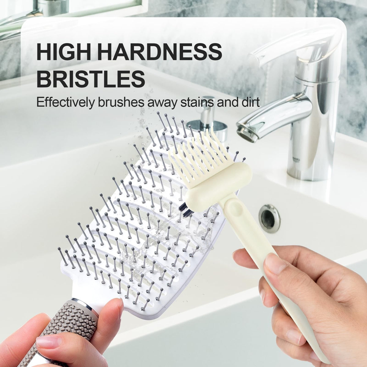 Hair Brush Cleaning Tool Dual-Function Hairbrush Cleaner for All Brushes