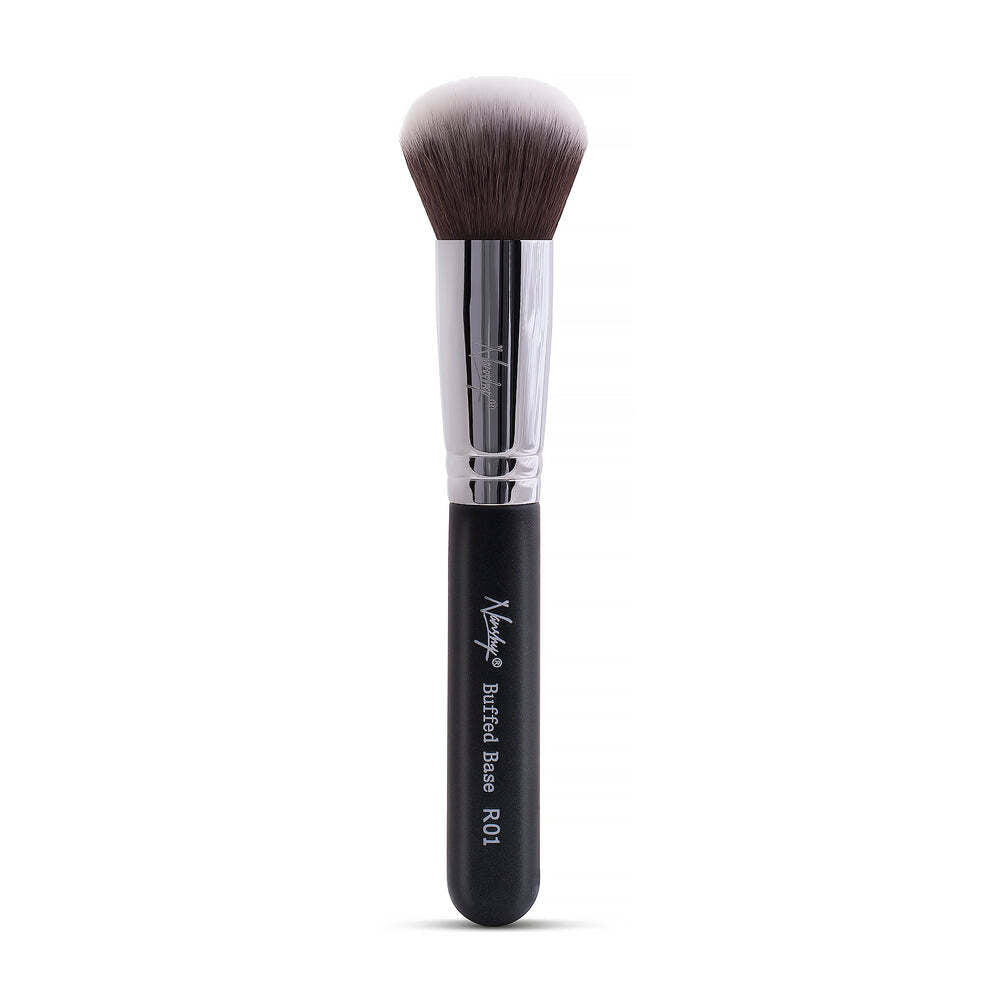 Nanshy Buffed Base Brush for Flawless Makeup Application - Black R01