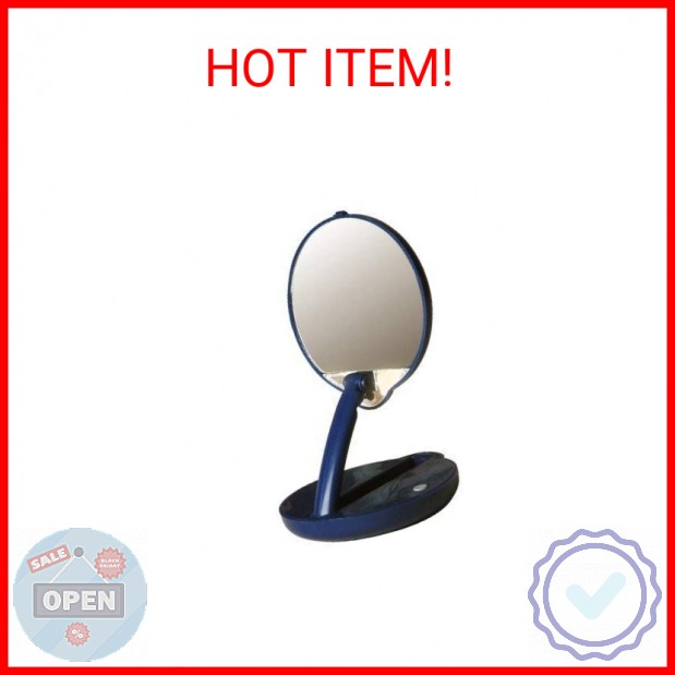 15X Magnification Compact Mirror with Light - Portable LED Handheld Makeup Mirror