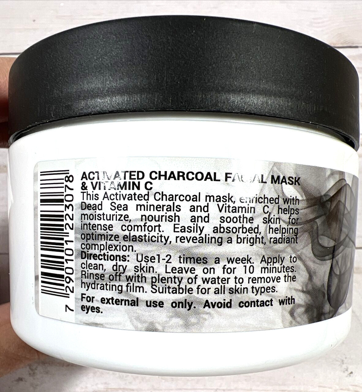 Activated Charcoal Face Mask with Vitamin C – 8.45oz, 2-Pack