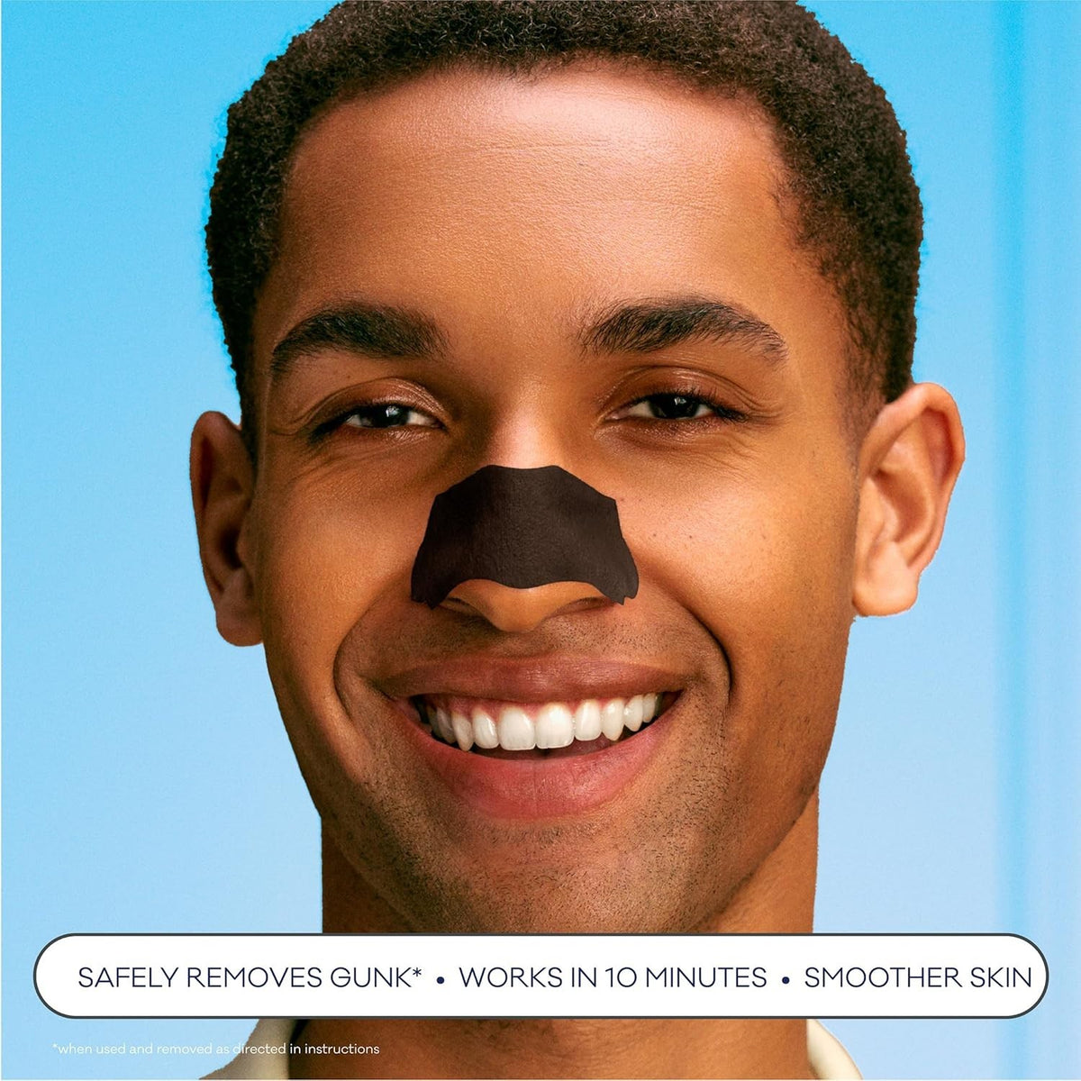 Men's Charcoal Pore Strips with C-Bond Technology - Deep Blackhead Removal