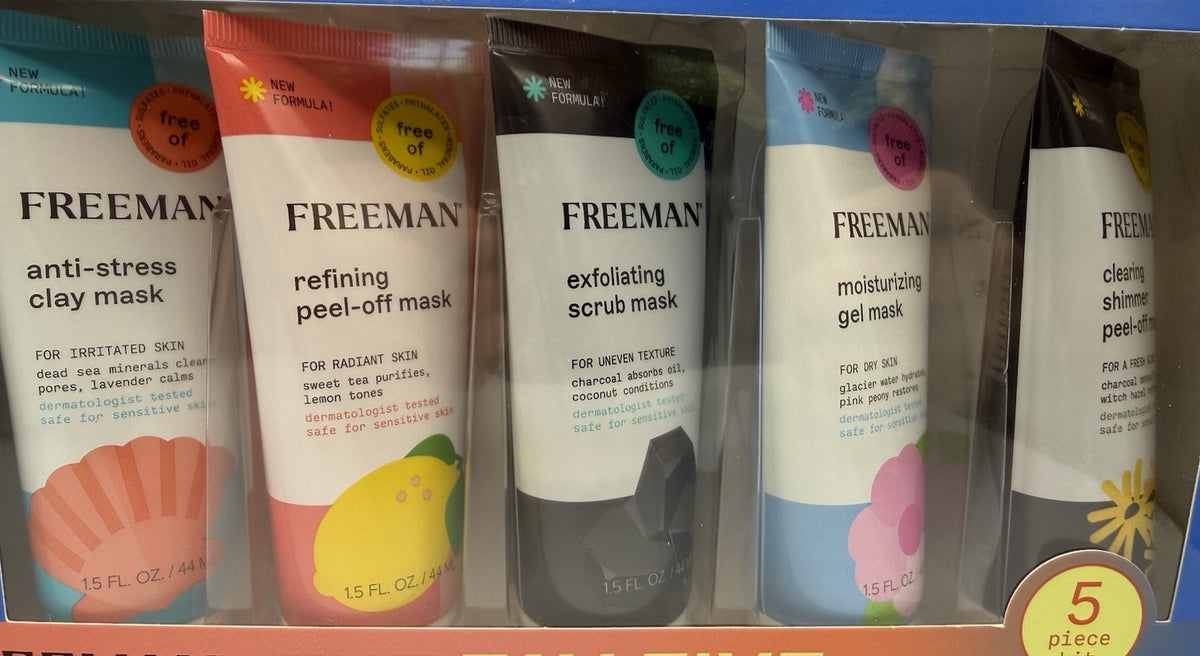Limited Edition Facial Mask Kit with 5 Tubes - Dermatologist Tested