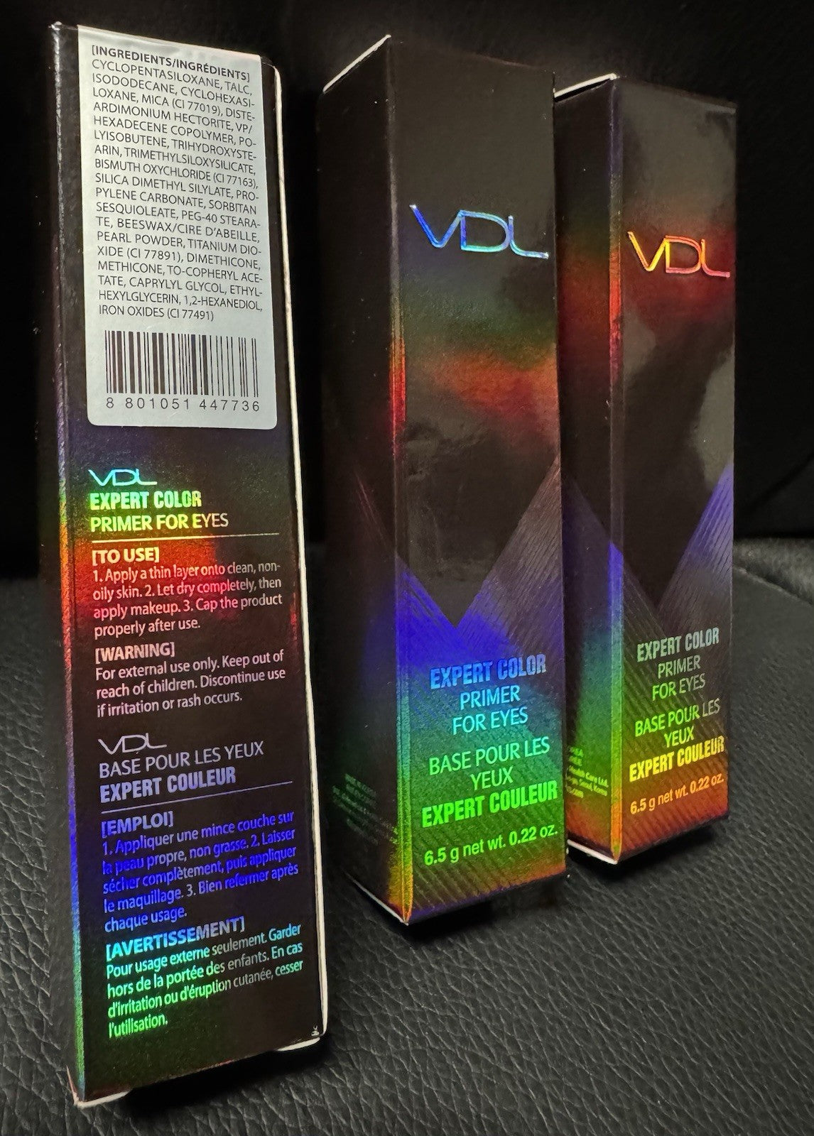 Eye Primer Set - VDL Expert Color Primer for Eyes, 6.5g (Lot of 3)