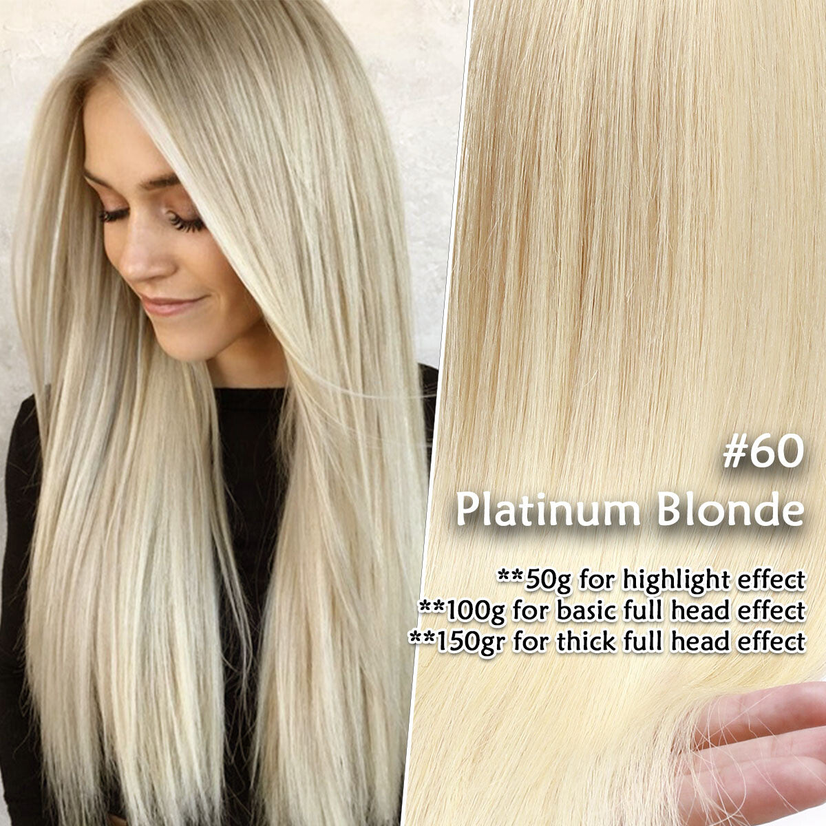 Nano Ring Hair Extensions 100% Human Remy Hair Micro Loop Beads I Tip 300G
