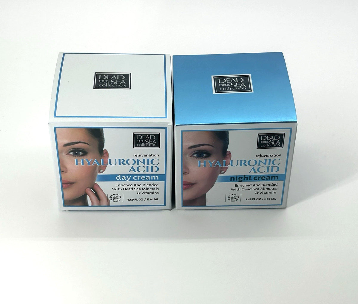 Dead Sea Collection Hyaluronic Acid Anti-Aging Day & Night Cream Set - 1.69 oz Each