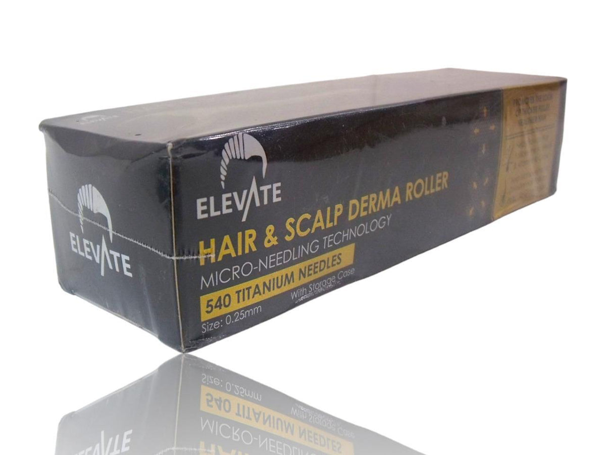 Hair Growth Oil & Derma Roller Kit - 1oz Biotin with Microneedles