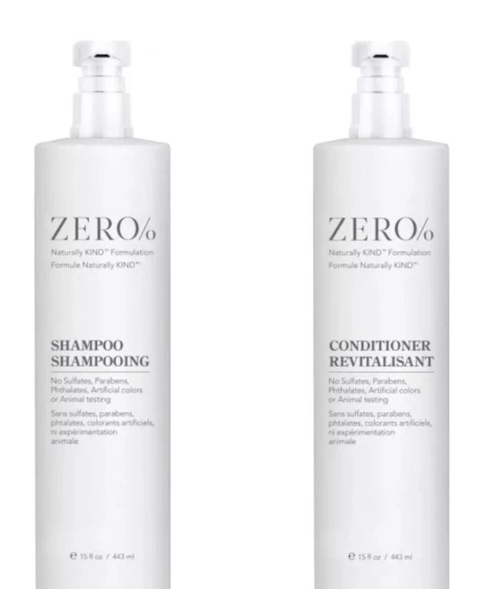Zero% Naturally Kind Shampoo & Conditioner Set 15oz - Hilton Hotels