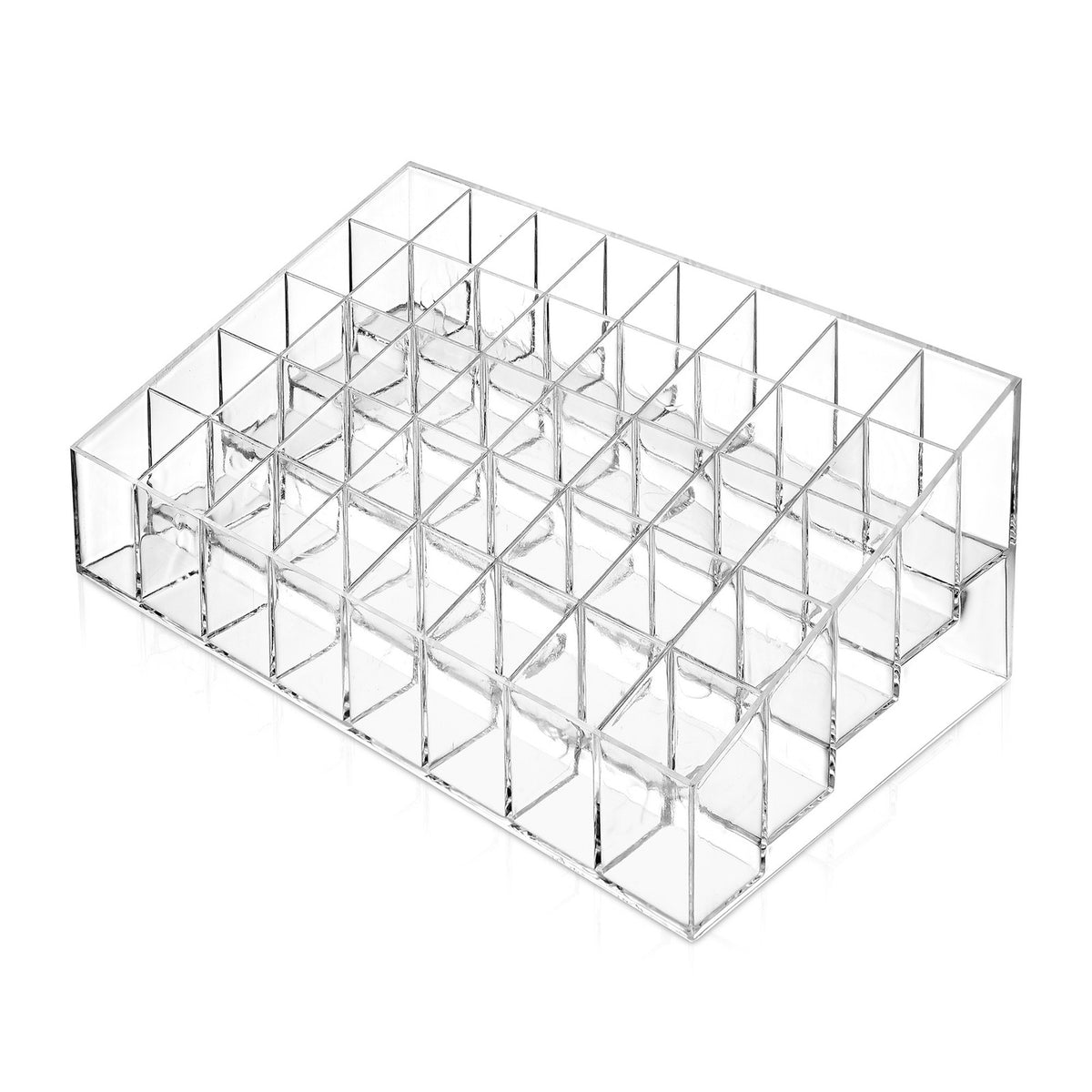 Acrylic Lipstick Organizer Stand with 40 Slots for Makeup & Lip Gloss