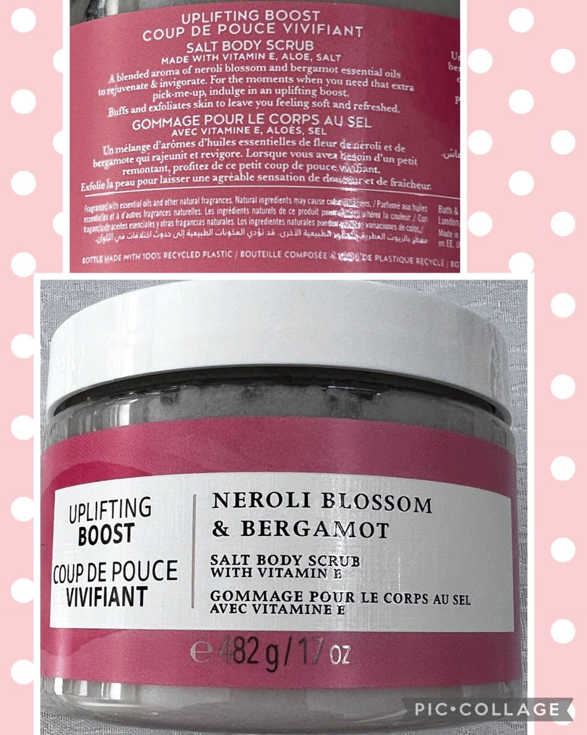 Bath & Body Works Aromatherapy Salt Scrub 17 oz With Vitamin E You