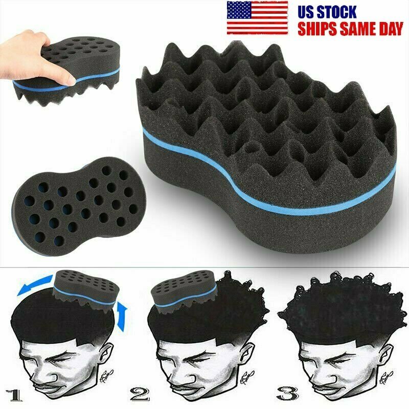 Hair Sponge Magic Barber Brush Twist Curl Dreads Locking Afro Coil