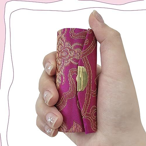 12 Pack Floral Lipstick Cases with Mirrors Travel Makeup Organizer