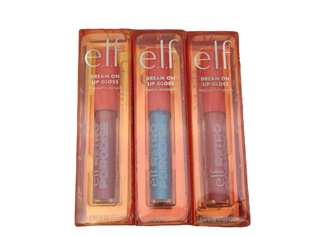 Women’s Retro Paradise Lip Gloss Set - 3 Vibrant Shades