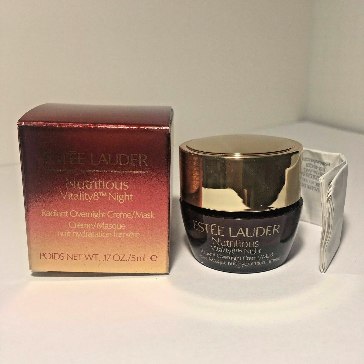 Night Radiant Overnight Face Mask - Travel Size Hydrating Skin Care Creme