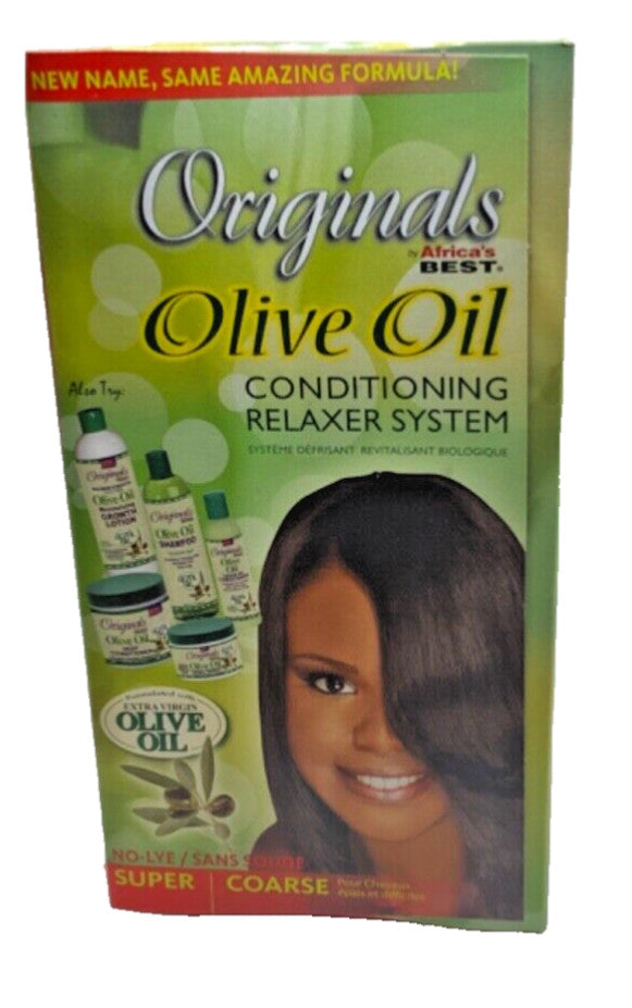 Olive Oil Based No-Lye Hair Relaxer System for Smooth Hair