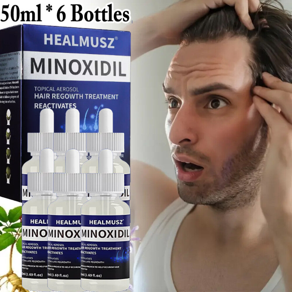 Minoxidil 5% Hair Regrowth Solution for Men & Women - 6 Month Supply