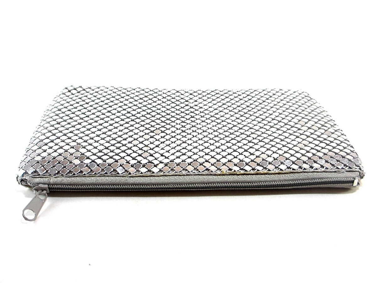 Metal Mesh Cosmetic Bag Travel Makeup Bag with Zipper - Multiple Colors