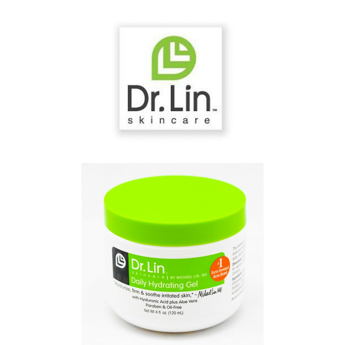 Daily Hydrating Moisture Gel - 4oz Hyaluronic Acid & Aloe Vera