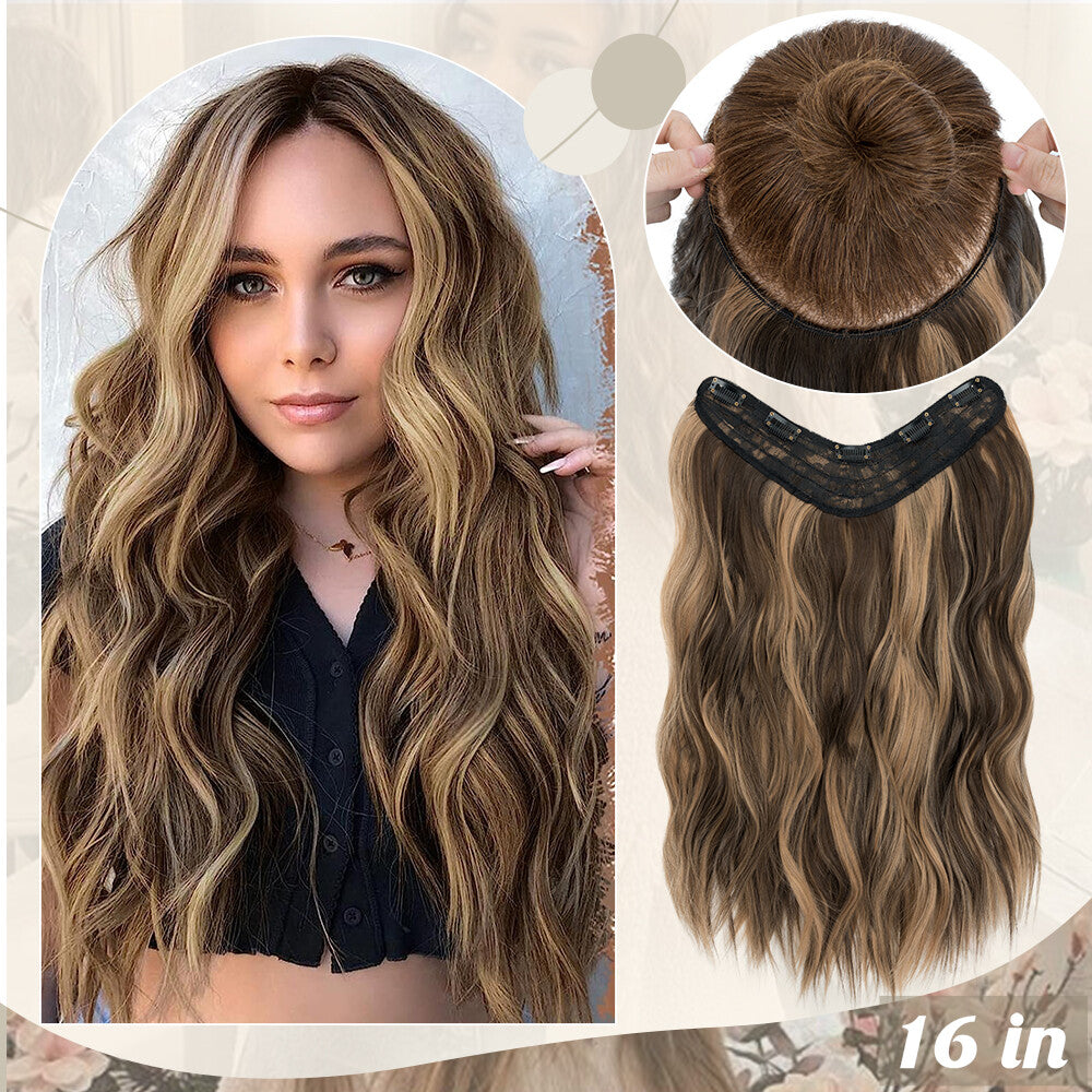 V-Shape & U-Part Clip-In Hair Extensions - Full Head Highlight, Multiple Lengths & Colors
