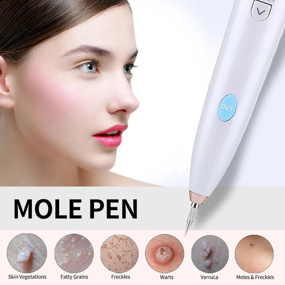 Laser Mole & Skin Tag Remover Pen - 9 Level Adjustable Spot Treatment