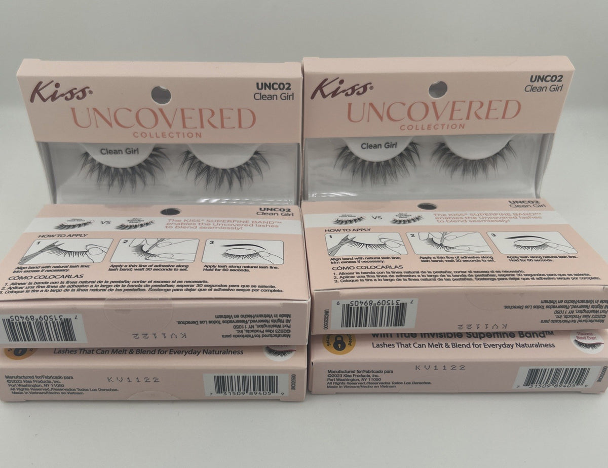 Eye Lash Set - Uncovered Collection 6 Pairs for Natural Look