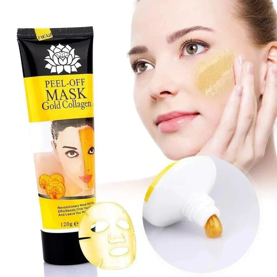 Gold Collagen Peel-Off Facial Mask - 2 Pack, 120ml