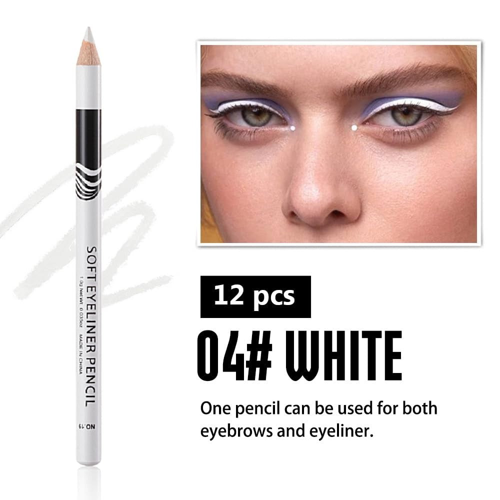 Waterproof Eyeliner & Eyebrow Pencil Set - Multi-Use Cream Pens for Women
