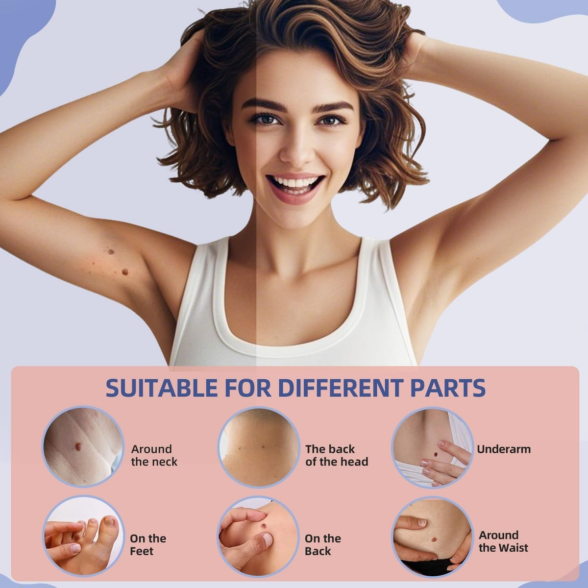 Painless Skin Tag Remover Kit Auto Safe Removal Device for 1-9mm Bands