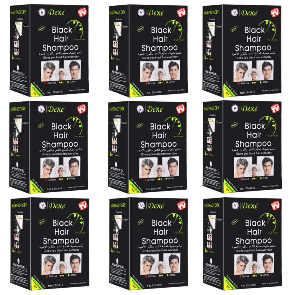 Herbal Black Hair Dye Shampoo Anti-Hair Loss Long-Lasting Nourishment 30 Pack