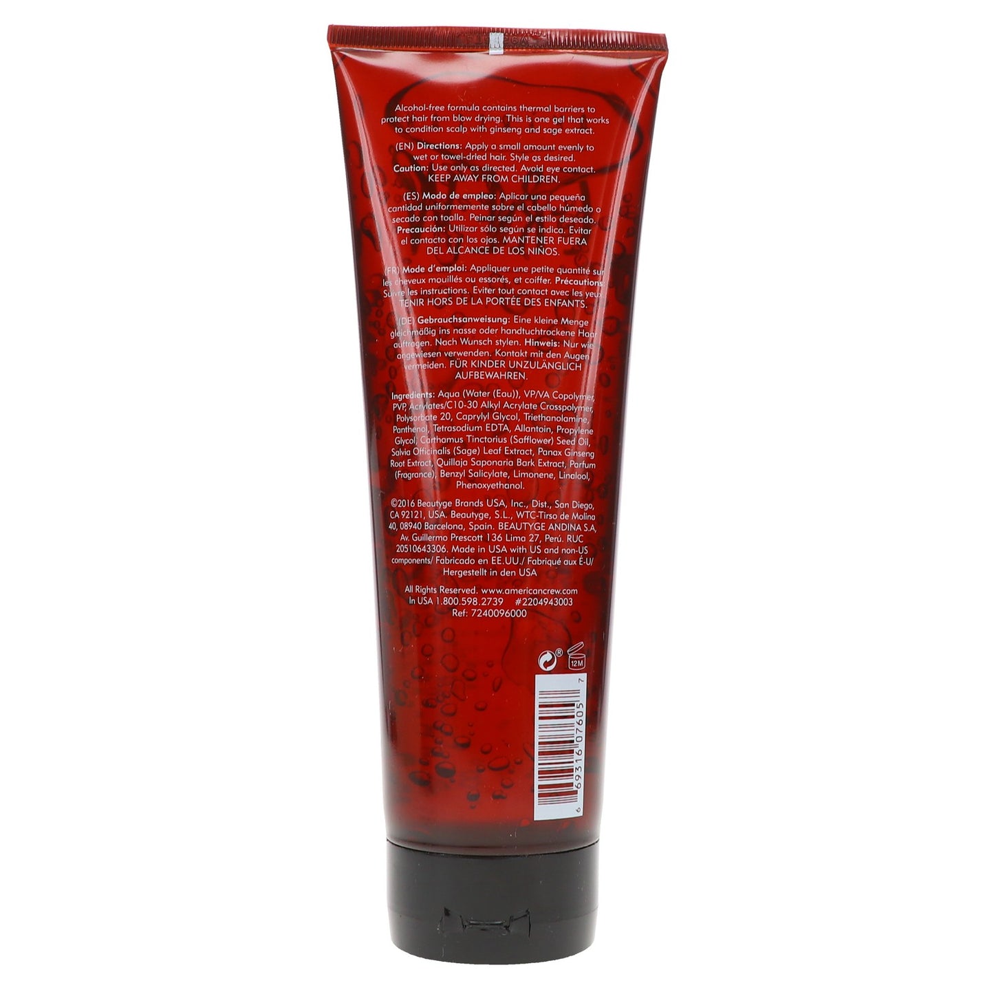 American Crew Light Hold Styling Gel 8.4 oz - 3 Pack for Hair Styling