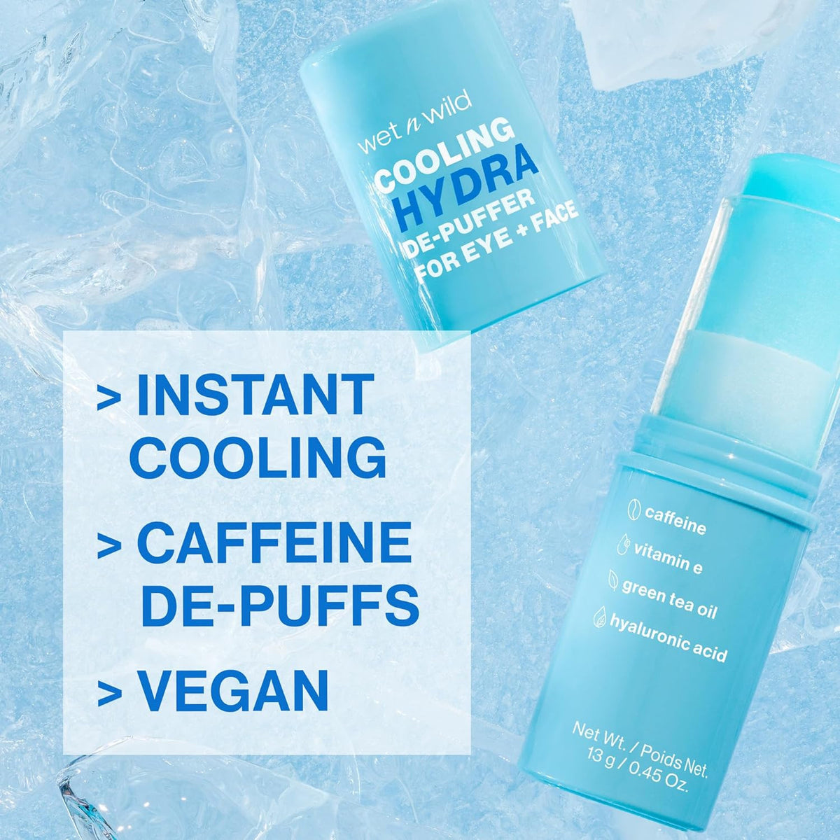 Cooling Hydra De-Puffer Face Primer Stick with Vitamin E & Caffeine