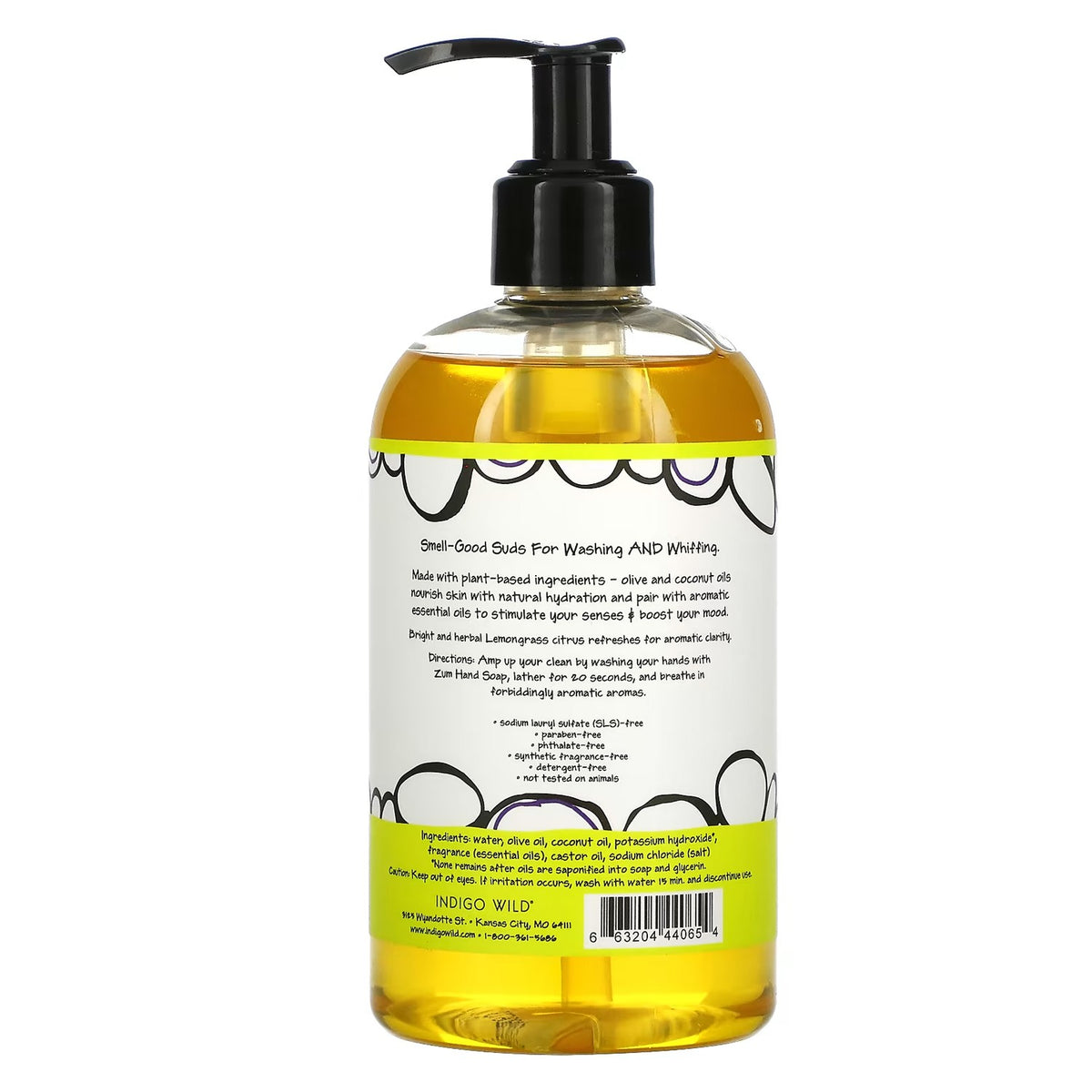 ZUM Hand Soap, Lemongrass, 12 Fluid Ounces