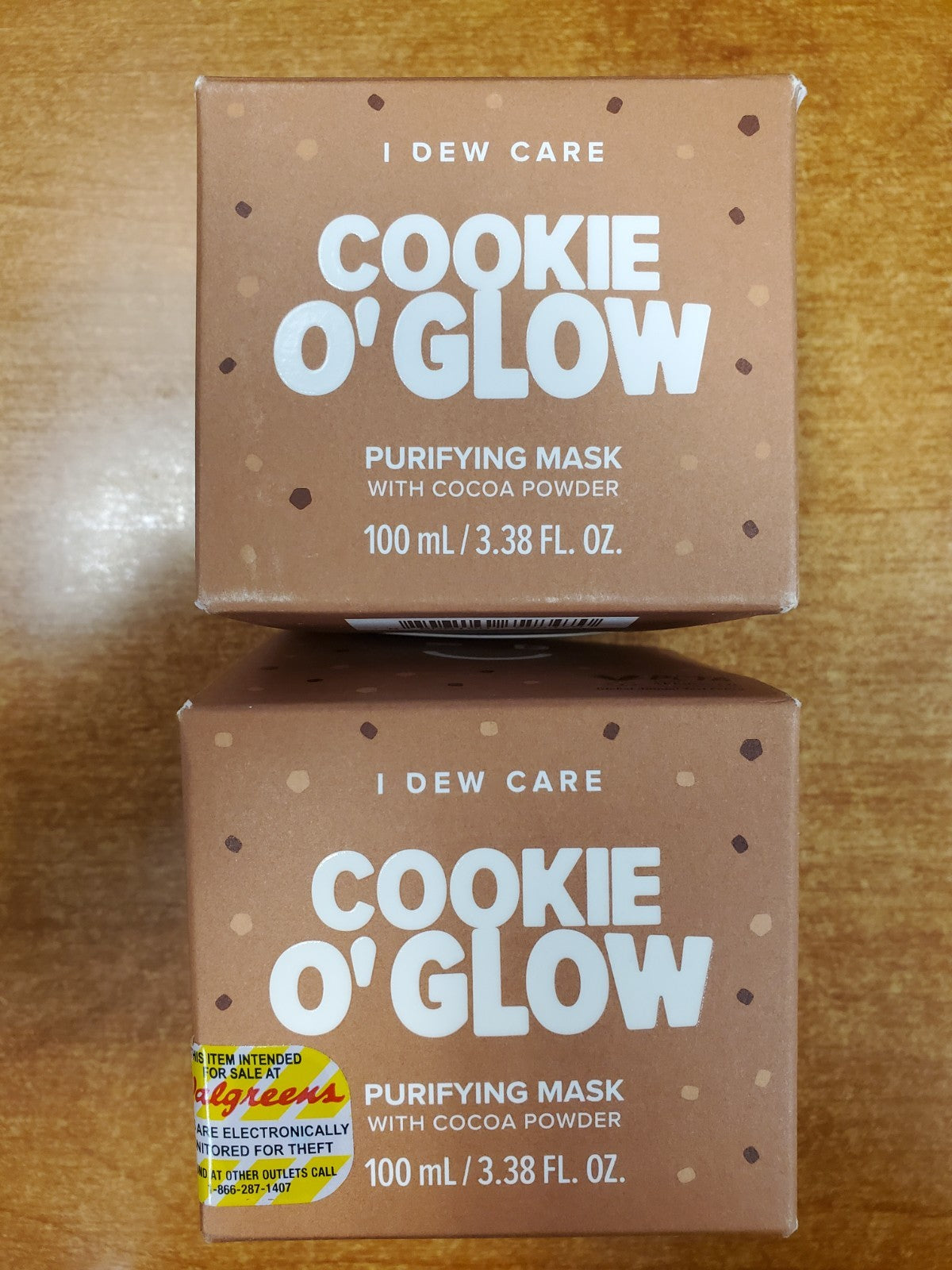 2 Pack Vegan Cookie O'Glow Purifying Skin Mask - Clarifying & Hydrating