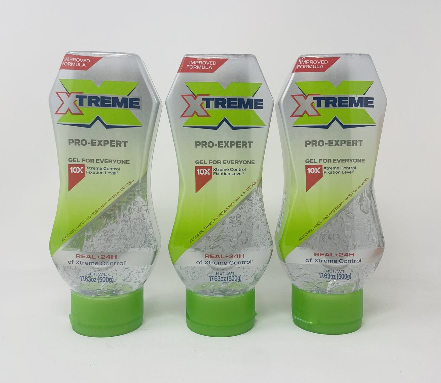 3-Pack Alcohol-Free Hair Styling Gel with 24-Hour Extreme Control