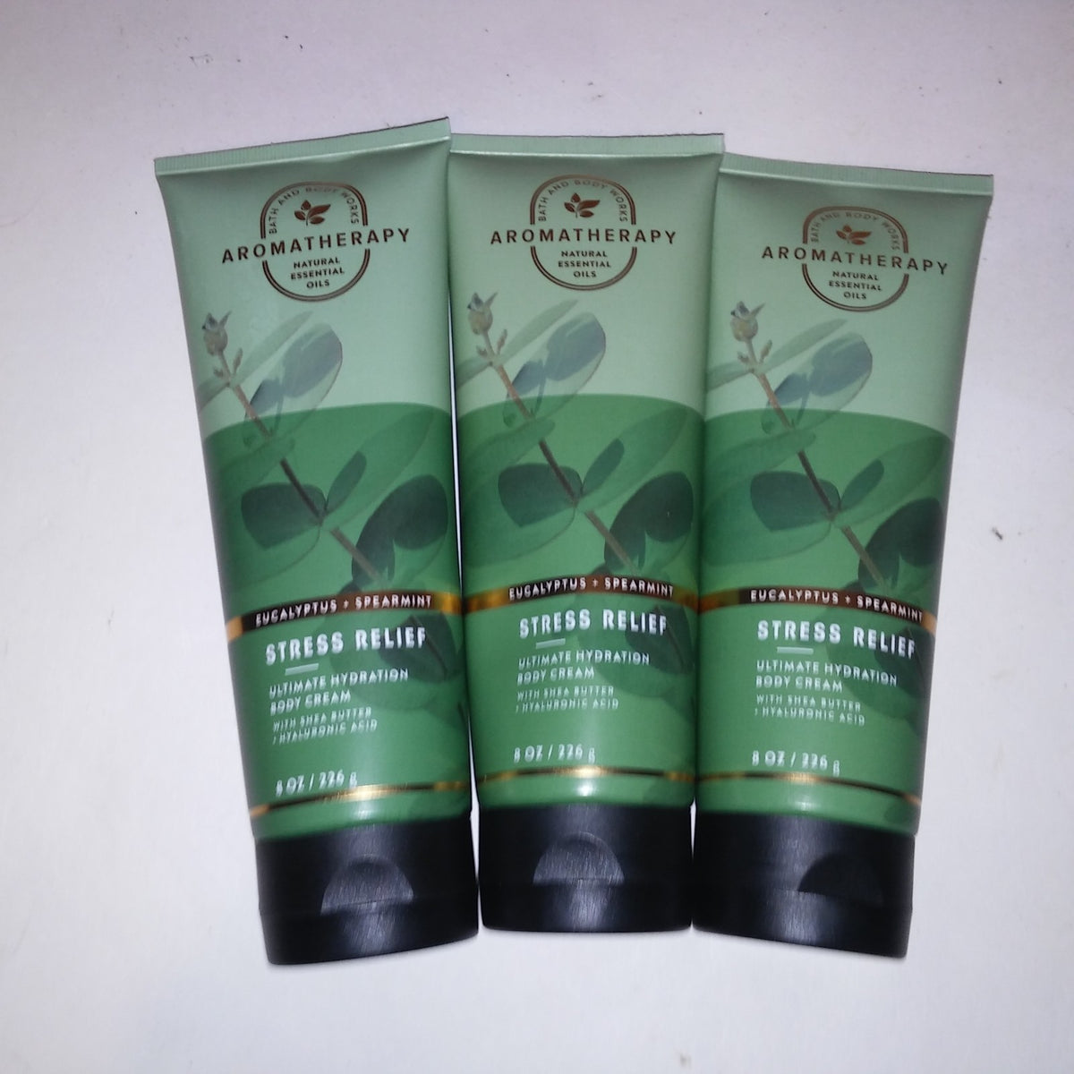 Bath & Body Works Cream Lotion Set of 3 Aromatherapy Stress Relief New