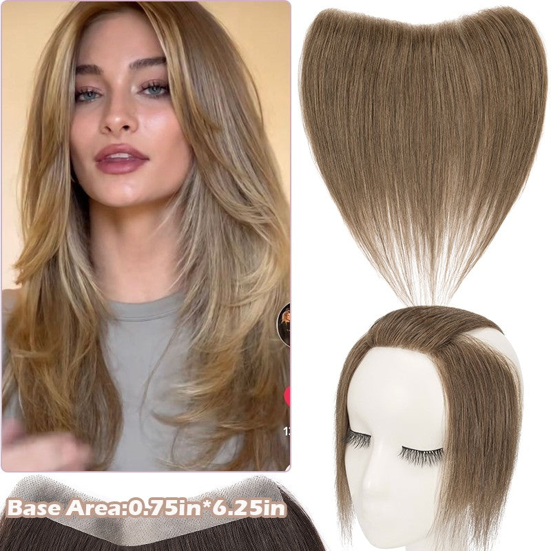 Full Lace Hair Topper with Wire for Women - Natural Human Hair Frontal